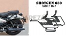 For Royal Enfield Shotgun 650 Accessories Luggage Rack Backrest and Saddle Stay - SPAREZO